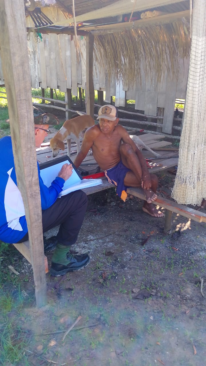 Entrevista com morador em sua propriedade